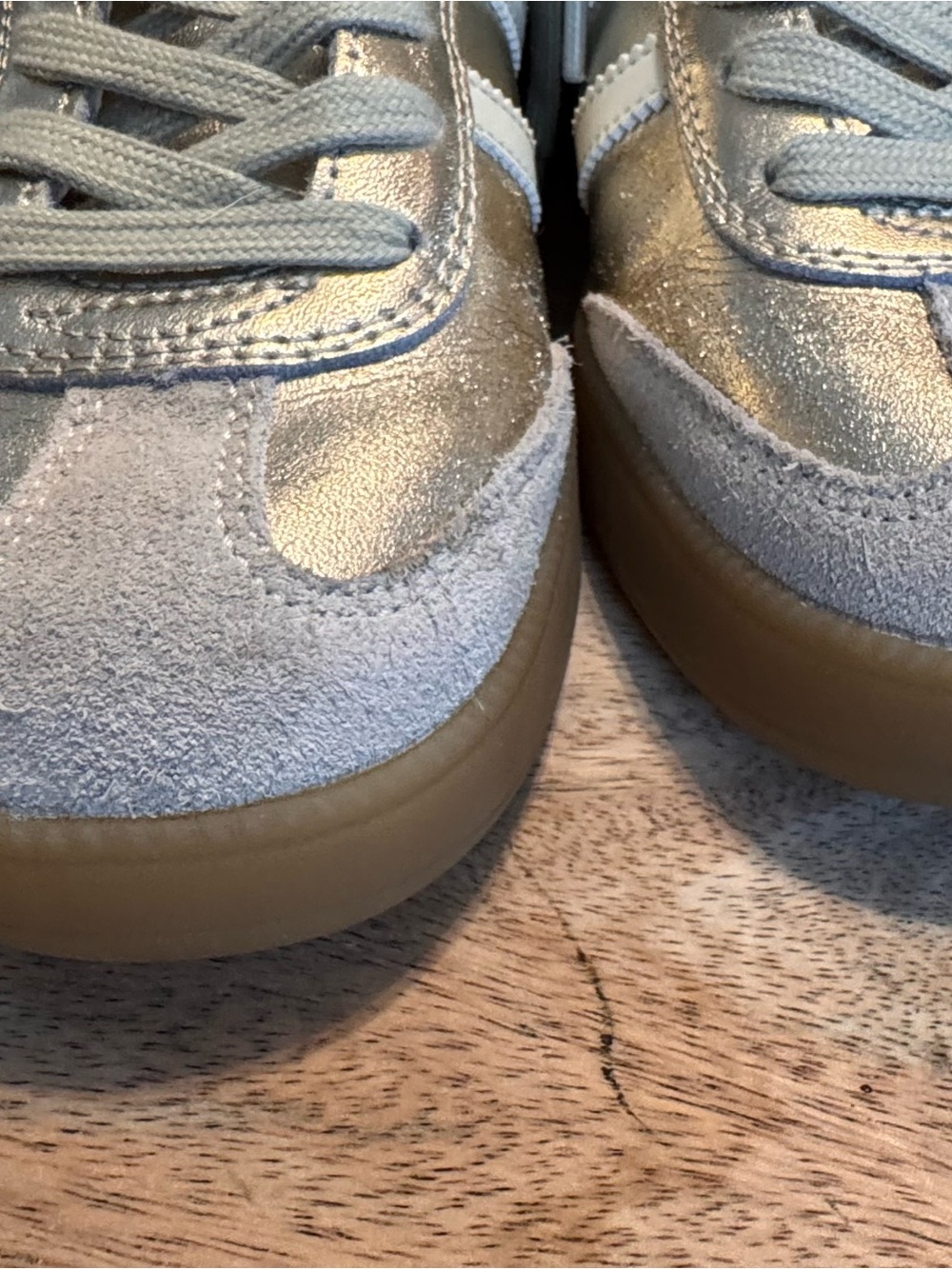 Gola Classics Viper Metallic Sneakers - Gold / Off-White - US Women's 6.5 - Picture 6 of 11
